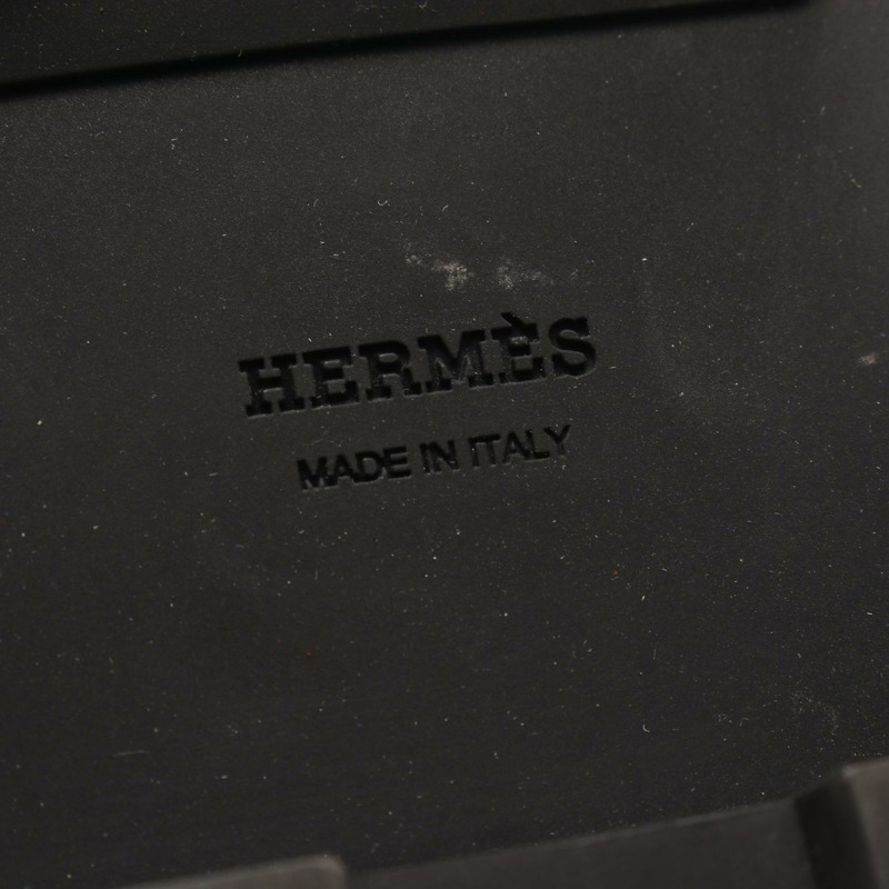 HERMES Kelly 短版繫帶靴 #35 皮革 黑色 二手 女士-5