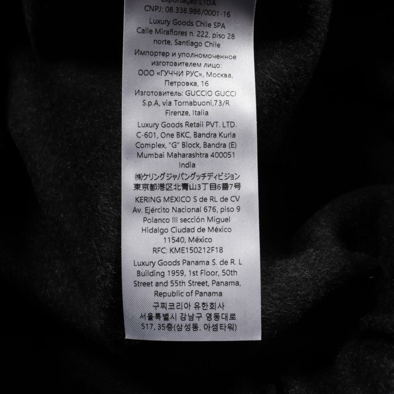 GUCCI 外套 #48 拉鍊連帽衫 795689 羊毛灰色二手男式-4