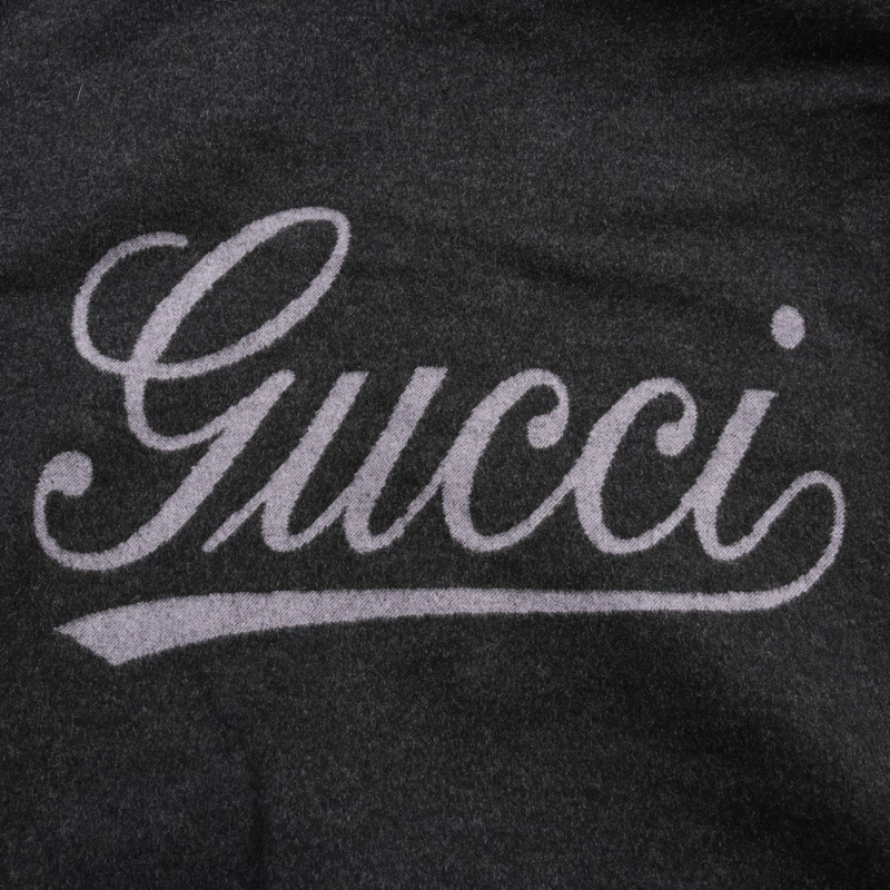 GUCCI 外套 #48 拉鍊連帽衫 795689 羊毛灰色二手男式-9