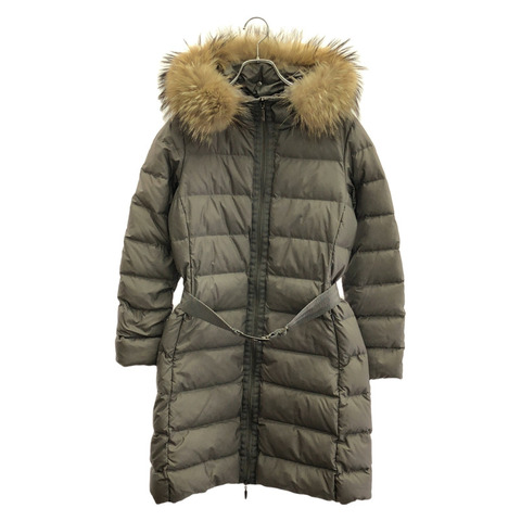 MONCLER NANTESFUR 羽絨衣 羽絨外套 聚酯纖維 灰色 二手 女款