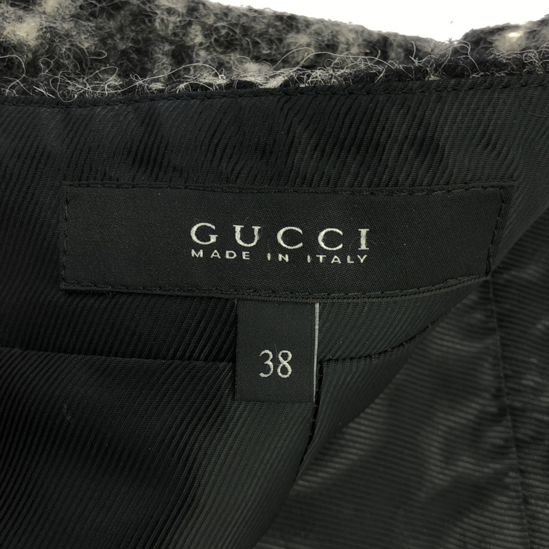 GUCCI 半身裙 半身裙 羊毛 灰色 二手 女款-5