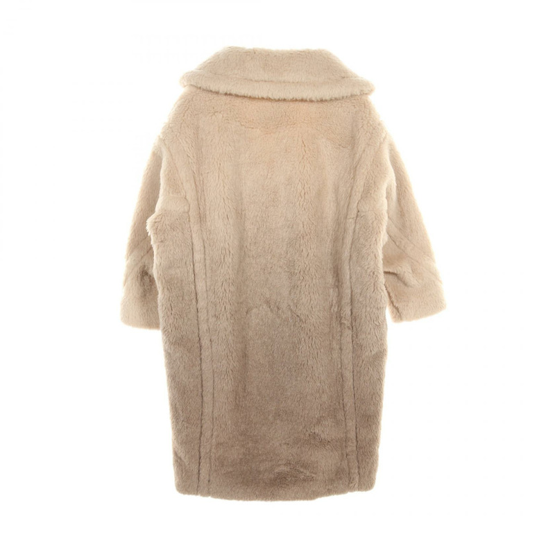 MAX MARA GATTO 泰迪熊 其他 外套 24110110316 羊毛 絲綢 羊駝毛 米色 棕色 二手 女款-1