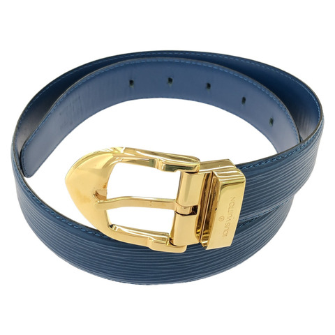 LOUIS VUITTON Ceinture 腰帶 藍色 二手 男女通用
