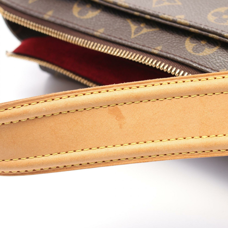 LOUIS VUITTON Viva cite GM 單肩包 M51163 Monogram 帆布 棕色 二手 女款-5