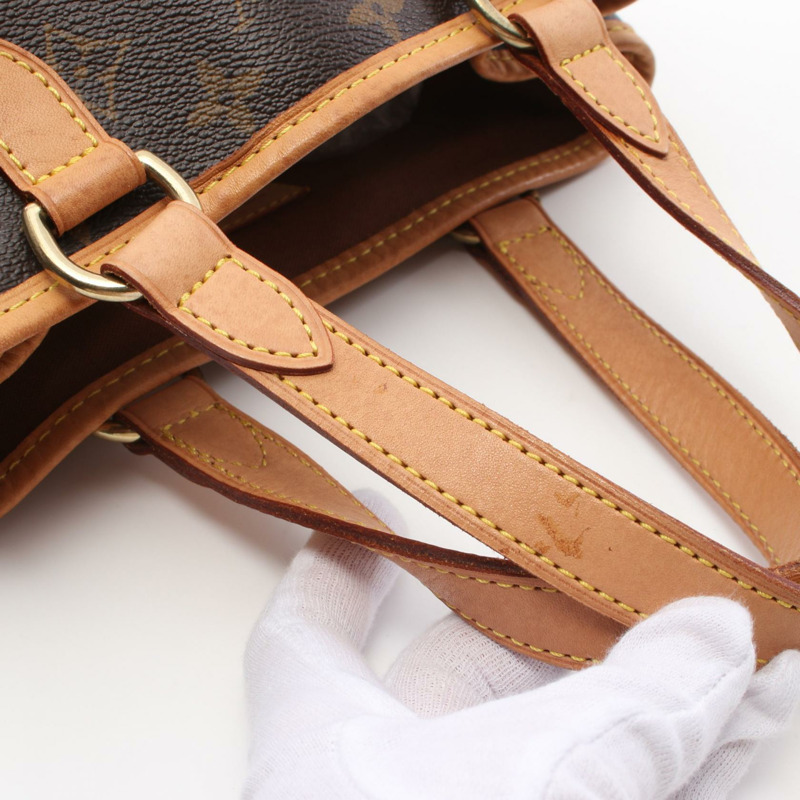 LOUIS VUITTON Batignolles 托特包 手提包 M51156 Monogram 帆布 棕色 二手 女款-5