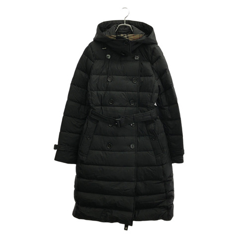 BURBERRY Arnston 羽絨外套 羽絨外套 尼龍 黑色 二手 女款