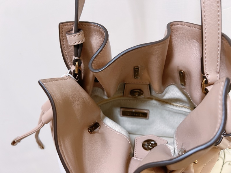 ToryBurch 專櫃奶茶Kira水桶包-9