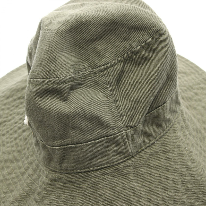 CELINE Triomphe 卡其色帆布帽，二手女款-7