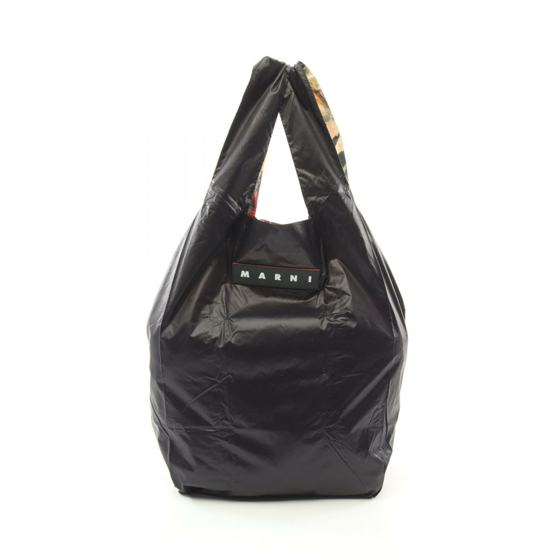 MARNI MARKET 環保手提包 SHMH0024Q0 尼龍 黑色多色 二手 女款 標誌-0