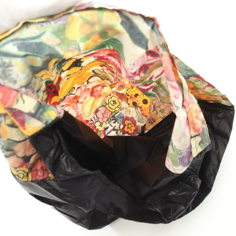 MARNI MARKET 環保手提包 SHMH0024Q0 尼龍 黑色多色 二手 女款 標誌-2