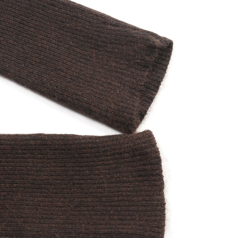 愛馬仕 Chaine Dunkel 連身裙，真絲羊絨材質，棕色，二手女款，38 碼-7