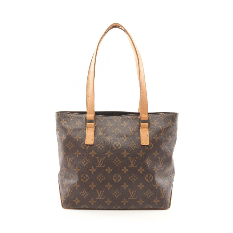 LOUIS VUITTON Cabas 鋼琴單肩包 M51148 Monogram 帆布皮革棕色二手-0