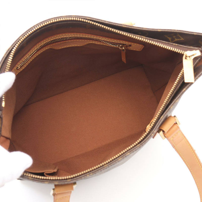 LOUIS VUITTON Cabas 鋼琴單肩包 M51148 Monogram 帆布皮革棕色二手-2