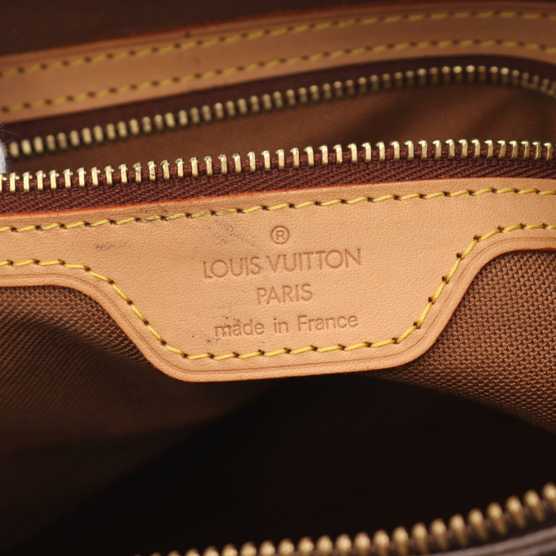LOUIS VUITTON Cabas 鋼琴單肩包 M51148 Monogram 帆布皮革棕色二手-3
