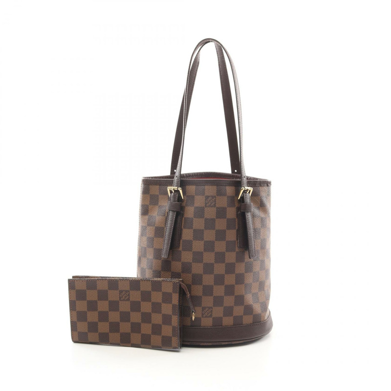 LOUIS VUITTON 男士單肩托特包 N42240 Damier 帆布皮革 Ebene 二手 LV-0