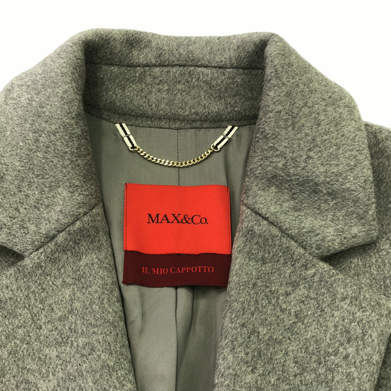 MAX&Co.大衣 其他大衣 羊毛 灰色 二手 女款-4