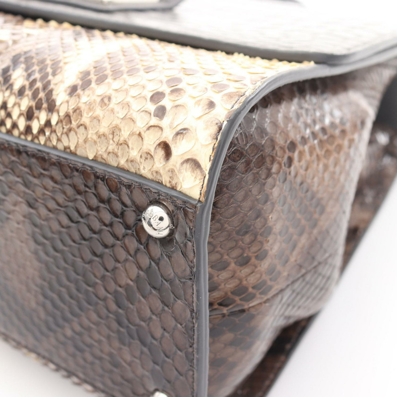 DOLCE & GABBANA 手袋 異國皮革 皮革 灰色 多色 二手 女士-5