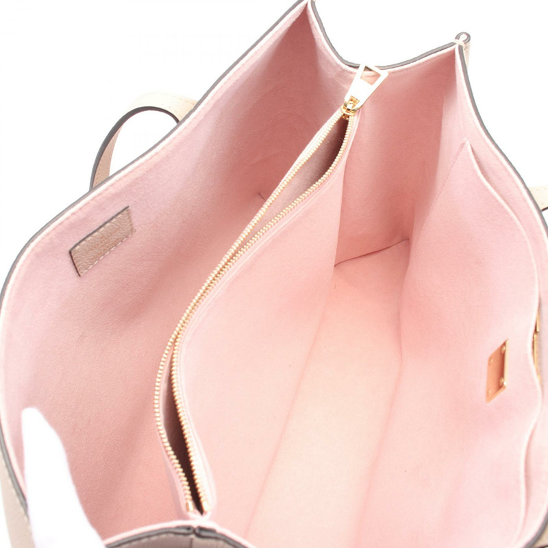 LOUIS VUITTON Lockme Shopper Greige 手提包 M57346 皮革米色二手女士-2