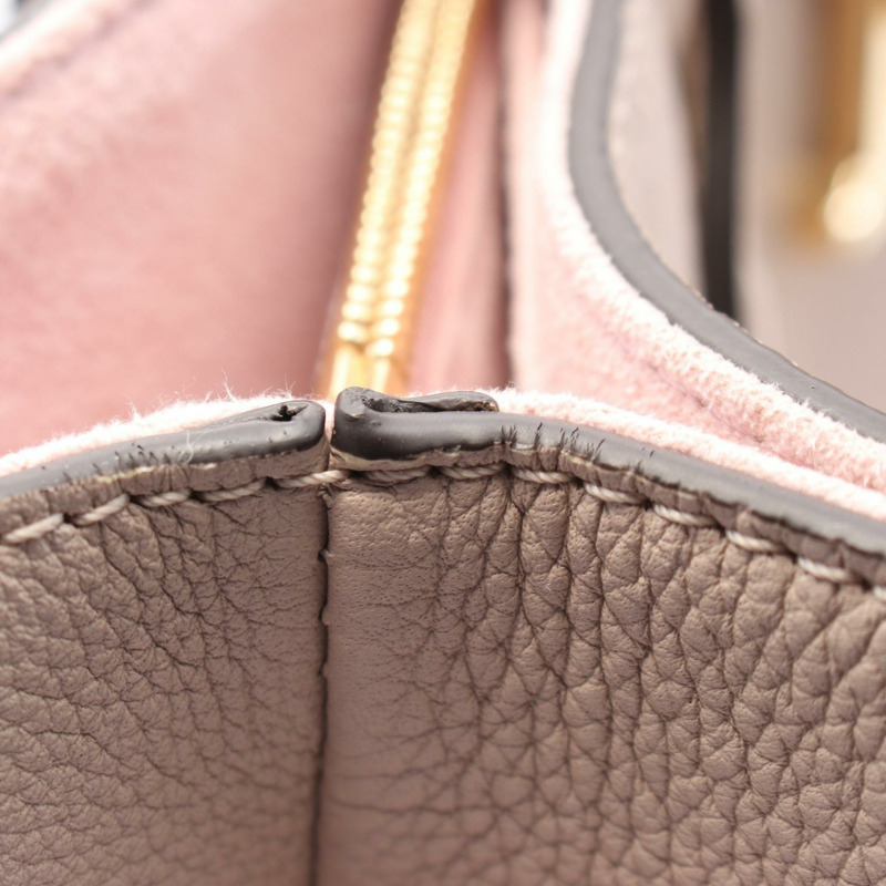 LOUIS VUITTON Lockme Shopper Greige 手提包 M57346 皮革米色二手女士-6