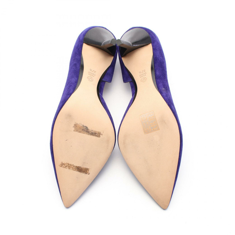 3.1 Phillip Lim 女高跟鞋 SHP6-T040CFU 絨面革藍 二手-3