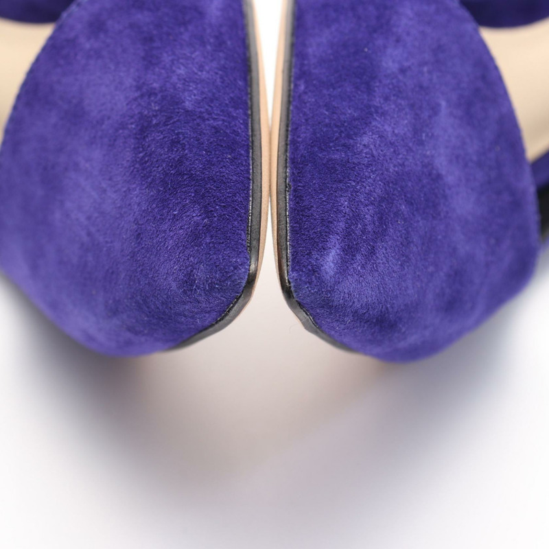 3.1 Phillip Lim 女高跟鞋 SHP6-T040CFU 絨面革藍 二手-7