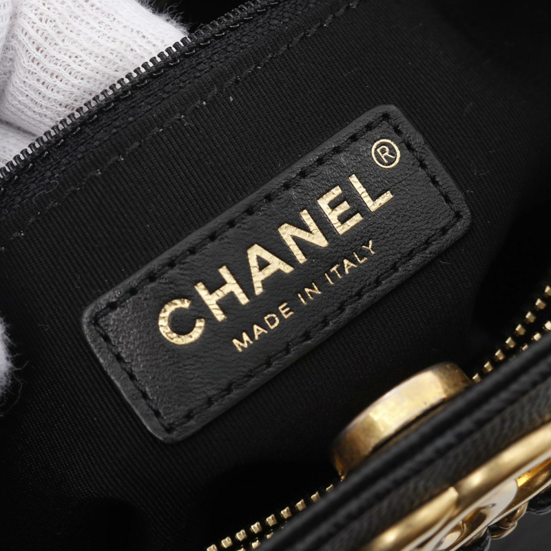 CHANEL COCO Mark Matelasse 兩用單肩包 皮革 黑色 二手 女款 GHW CC-3