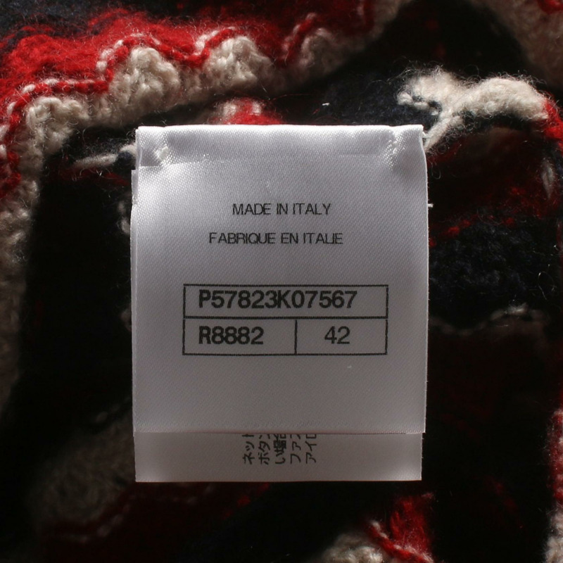 CHANEL 洋裝針織衫 #42 條紋 P57823K07567 羊絨 海軍藍 紅色 白色 二手 女款-5