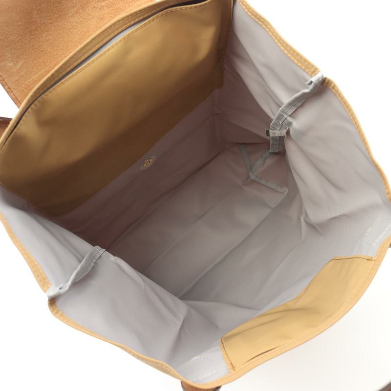 Longchamp Le Pliage Original M 購物袋手提包 10168089P86 織物皮革米棕色全新女款-2