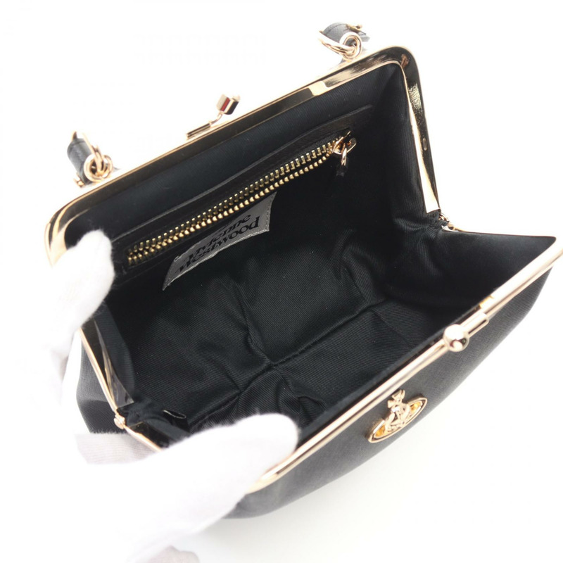 Vivienne Westwood 紅標系列 Granny Frame 手提包 4304007MUS000BN401 黑色-2