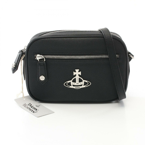 Vivienne Westwood 紅標單肩包 4303003611020N405 合成皮革 黑色 全新 女款