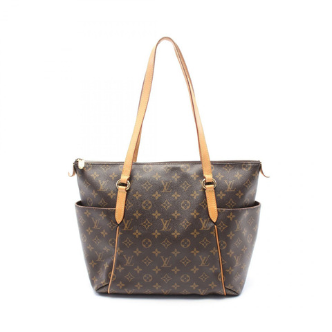 LOUIS VUITTON Totally MM 單肩托特包 M56689 Monogram 帆布 棕色 二手 LV
