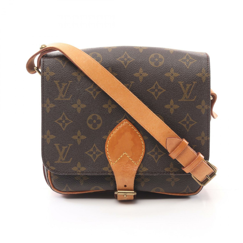 路易威登 Cartouchiere MM 單肩包 M51253 Monogram 帆布棕色二手 LV-0