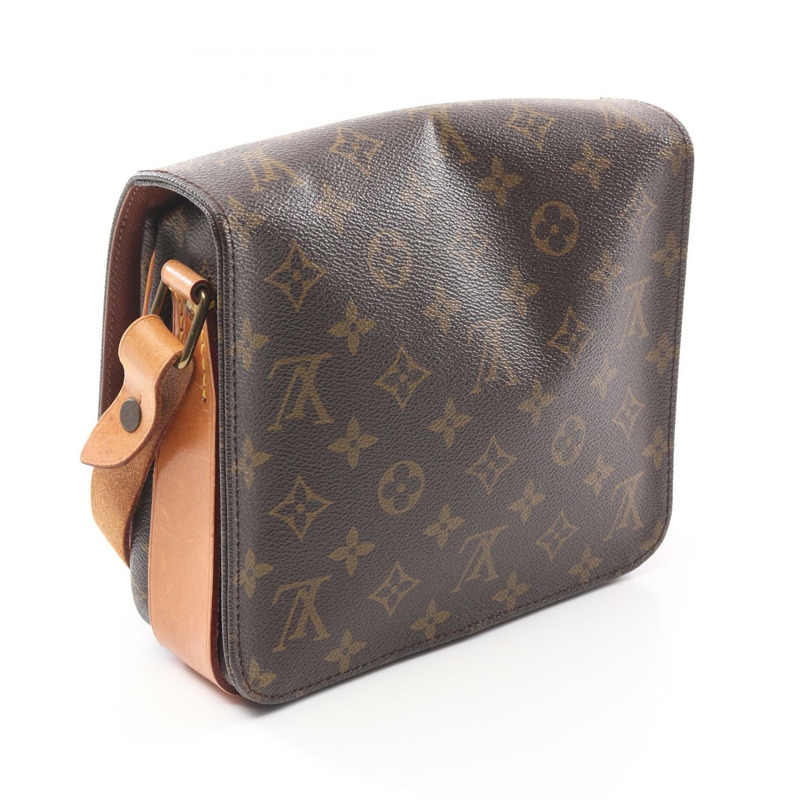 路易威登 Cartouchiere MM 單肩包 M51253 Monogram 帆布棕色二手 LV-1