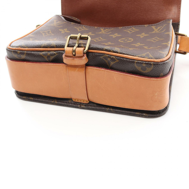 路易威登 Cartouchiere MM 單肩包 M51253 Monogram 帆布棕色二手 LV-6