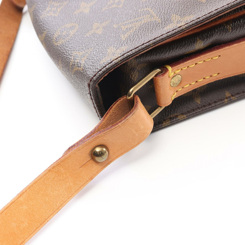 路易威登 Cartouchiere MM 單肩包 M51253 Monogram 帆布棕色二手 LV-10