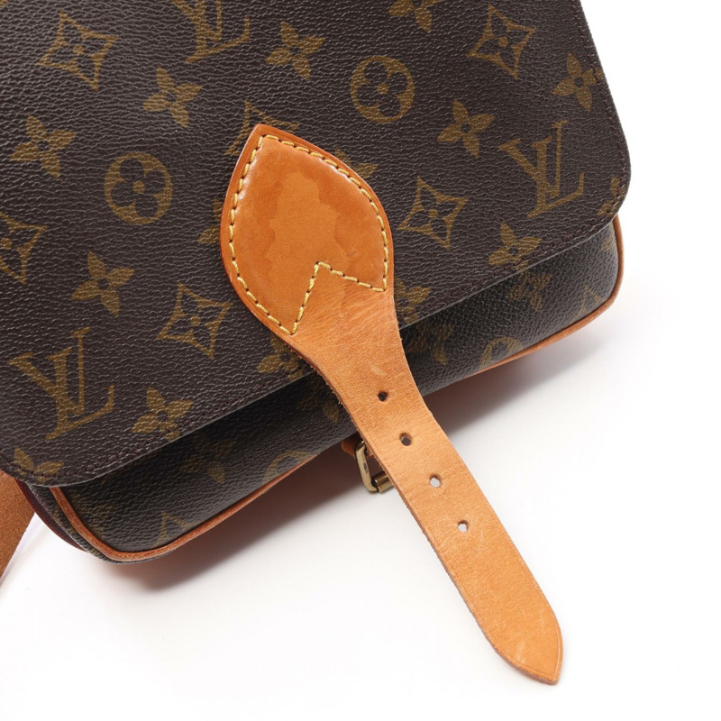 路易威登 Cartouchiere MM 單肩包 M51253 Monogram 帆布棕色二手 LV-11