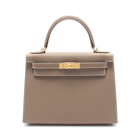 HERMES Kelly 28 兩用單肩包 W Epsom 象牙色 GHW