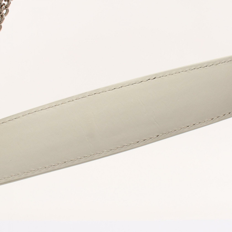 Valentino Garavani Rockstud 小號流浪包鏈條單肩包手提包皮革米色-7