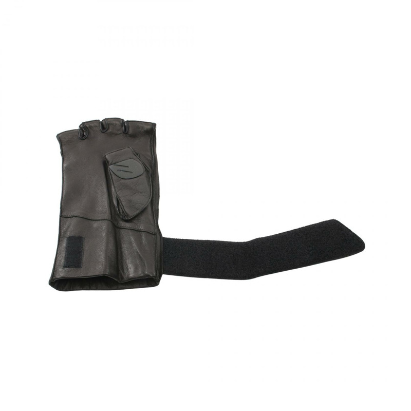 GUCCI adidas 三葉草手套 22cm 皮革 黑色 二手 男款-2