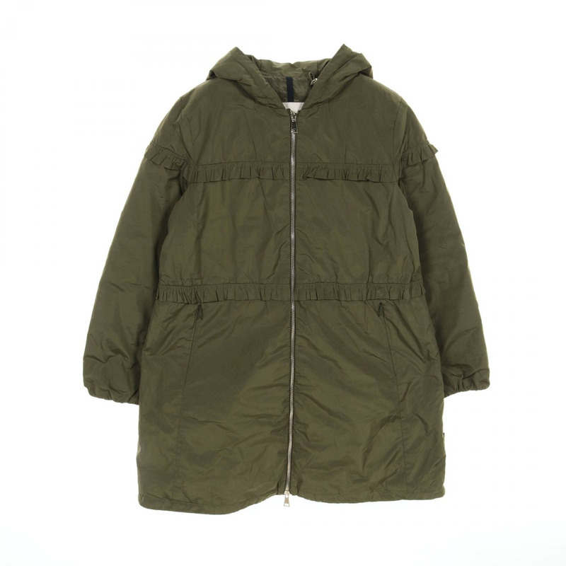 MONCLER LUXEMBOURG 羽絨外套 4982600 聚酯纖維 卡其色 二手 女款-0