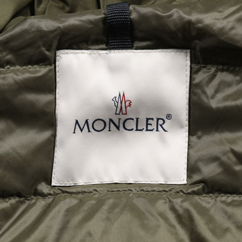 MONCLER LUXEMBOURG 羽絨外套 4982600 聚酯纖維 卡其色 二手 女款-2