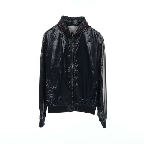 GUCCI Sherry Line Blouson 219382 聚酯纖維 海軍藍 二手 男款