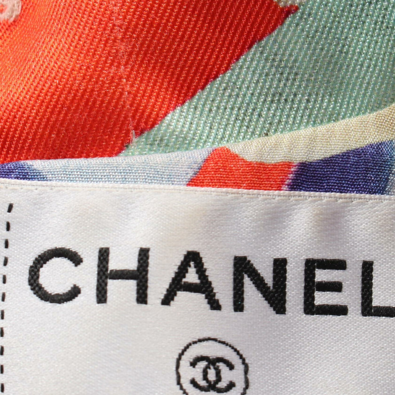 CHANEL 洋裝 #40 短袖 P53088W05754 絲綢米色多色二手-9