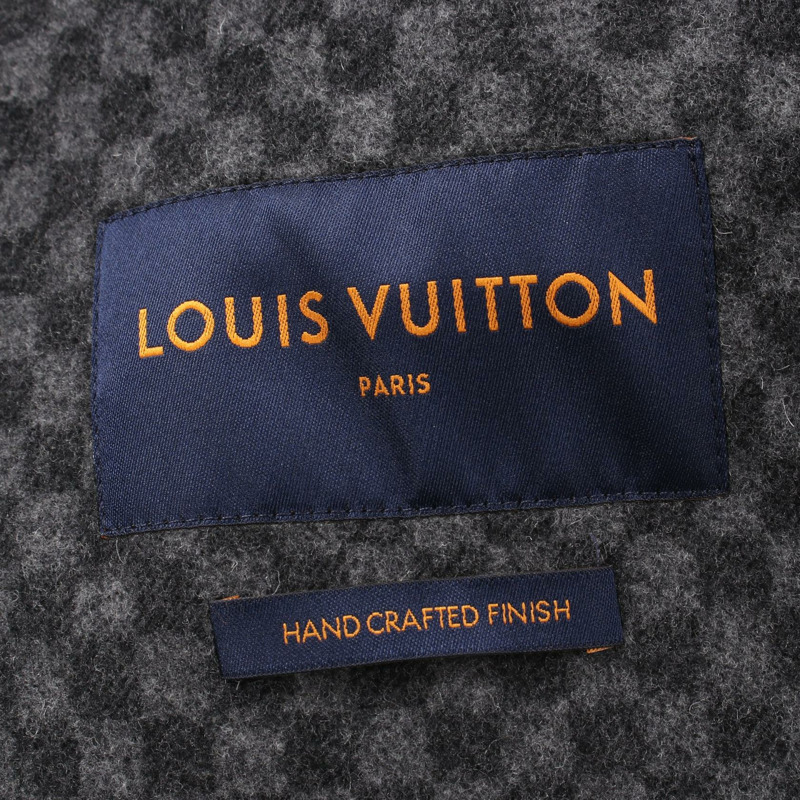 LOUIS VUITTON × NIGO Giant Damier 粗呢外套 RM202M XEP 羊毛 灰色 二手 男款 #46-2