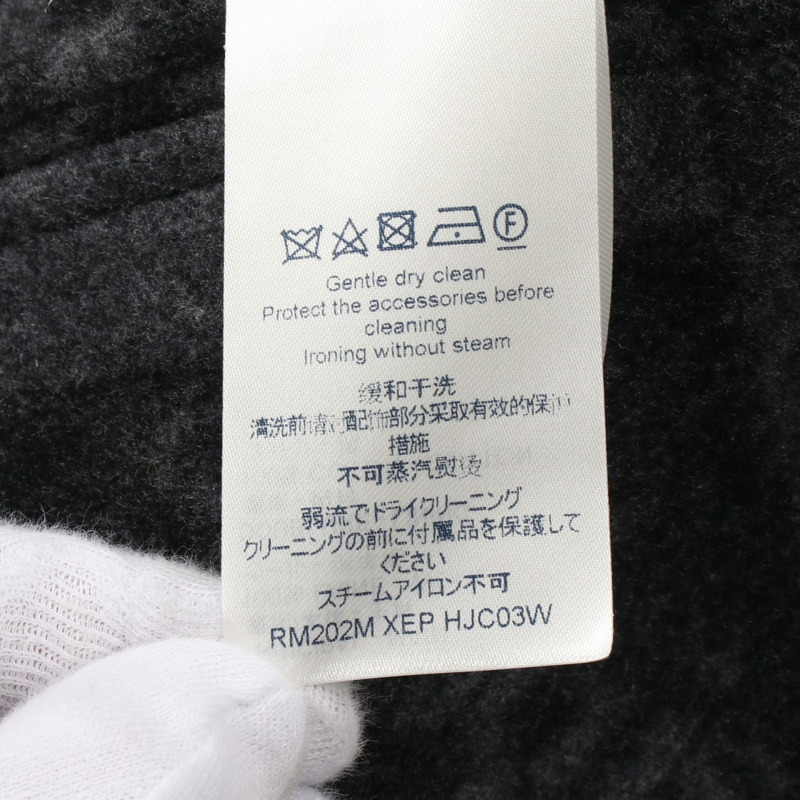 LOUIS VUITTON × NIGO Giant Damier 粗呢外套 RM202M XEP 羊毛 灰色 二手 男款 #46-5