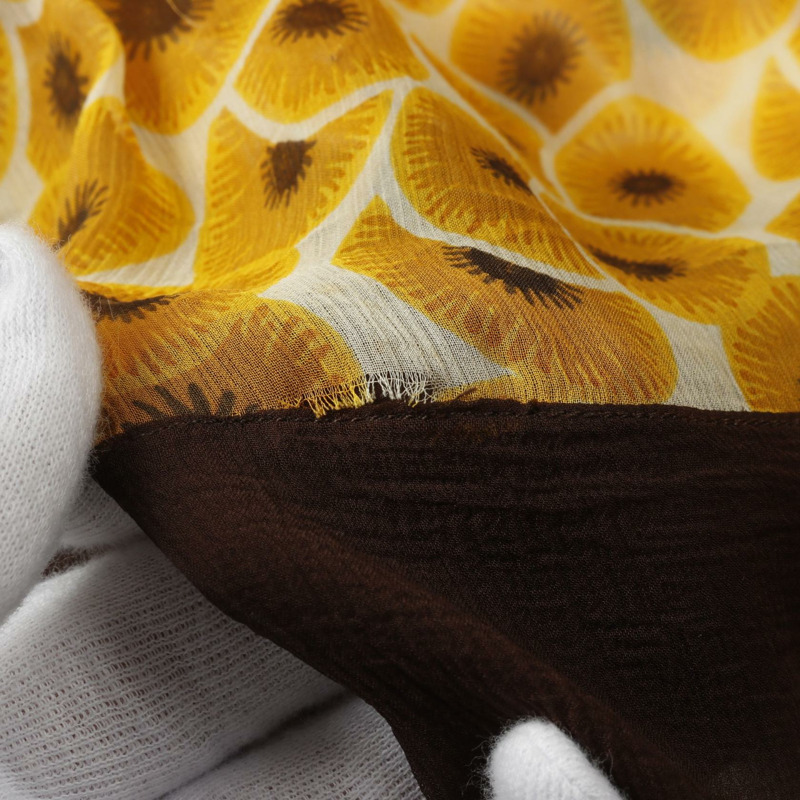 愛馬仕真絲襯衫上衣，橘色、黑色、米色，二手女款，42碼-5