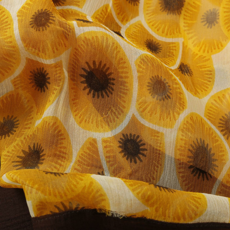 愛馬仕真絲襯衫上衣，橘色、黑色、米色，二手女款，42碼-7