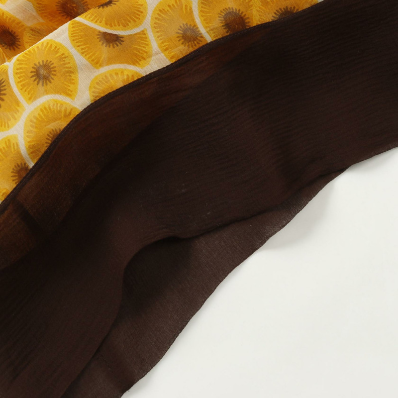 愛馬仕真絲襯衫上衣，橘色、黑色、米色，二手女款，42碼-8