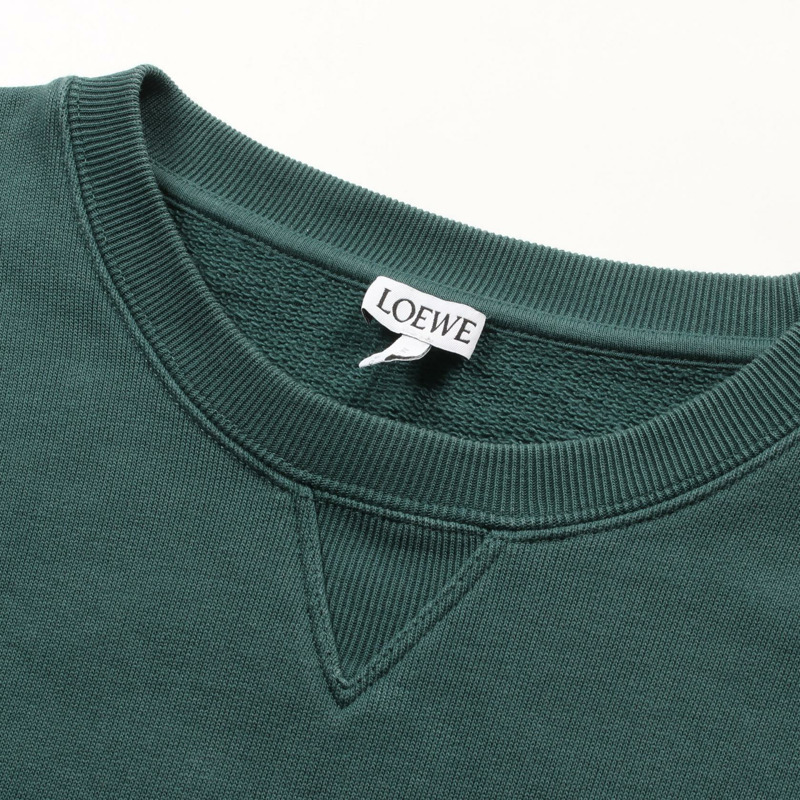 LOEWE anagram 棉質運動衫 綠色 二手 男女通用-6