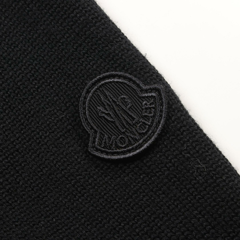 MONCLER 開襟衫 9B00007 羊毛 黑色 二手 女款-5